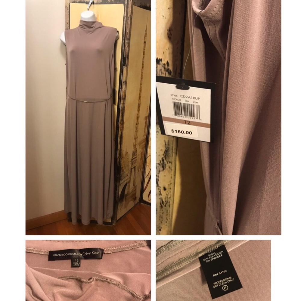Tan long dress